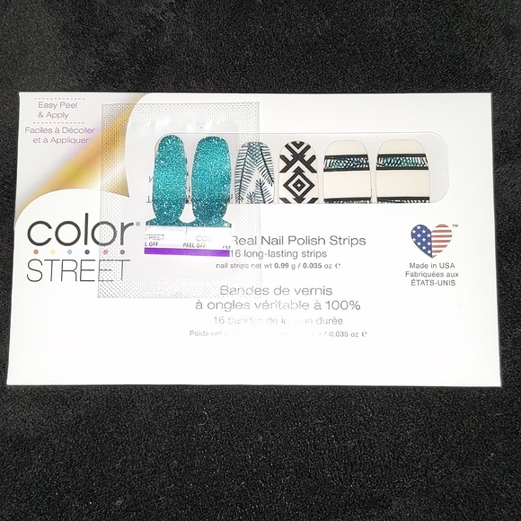 Costa Rica Escape + Teal We Meet Again Color Street Nail Polish Strips Manicure - Picture 11 of 12